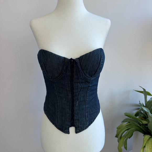 Denim & Supply Ralph Lauren Tops - Ralph Lauren Corset Top | Structured Bustier | Vintage-Inspired